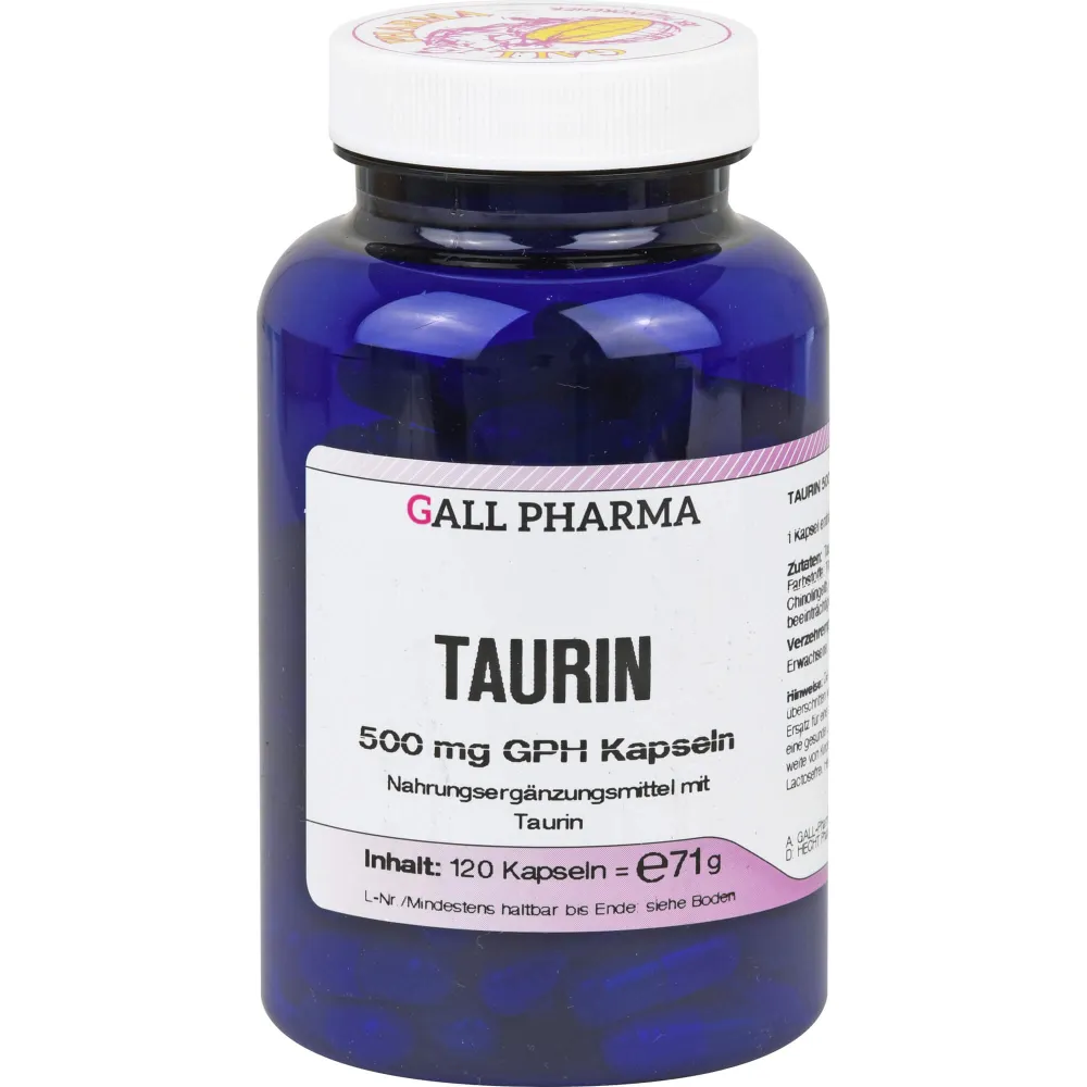 Taurin 500 mg Gph Kapseln 120 St