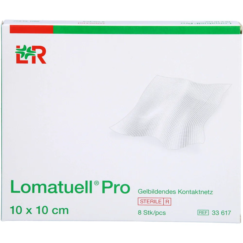 Lomatuell Pro 10x10 cm steril 8 St