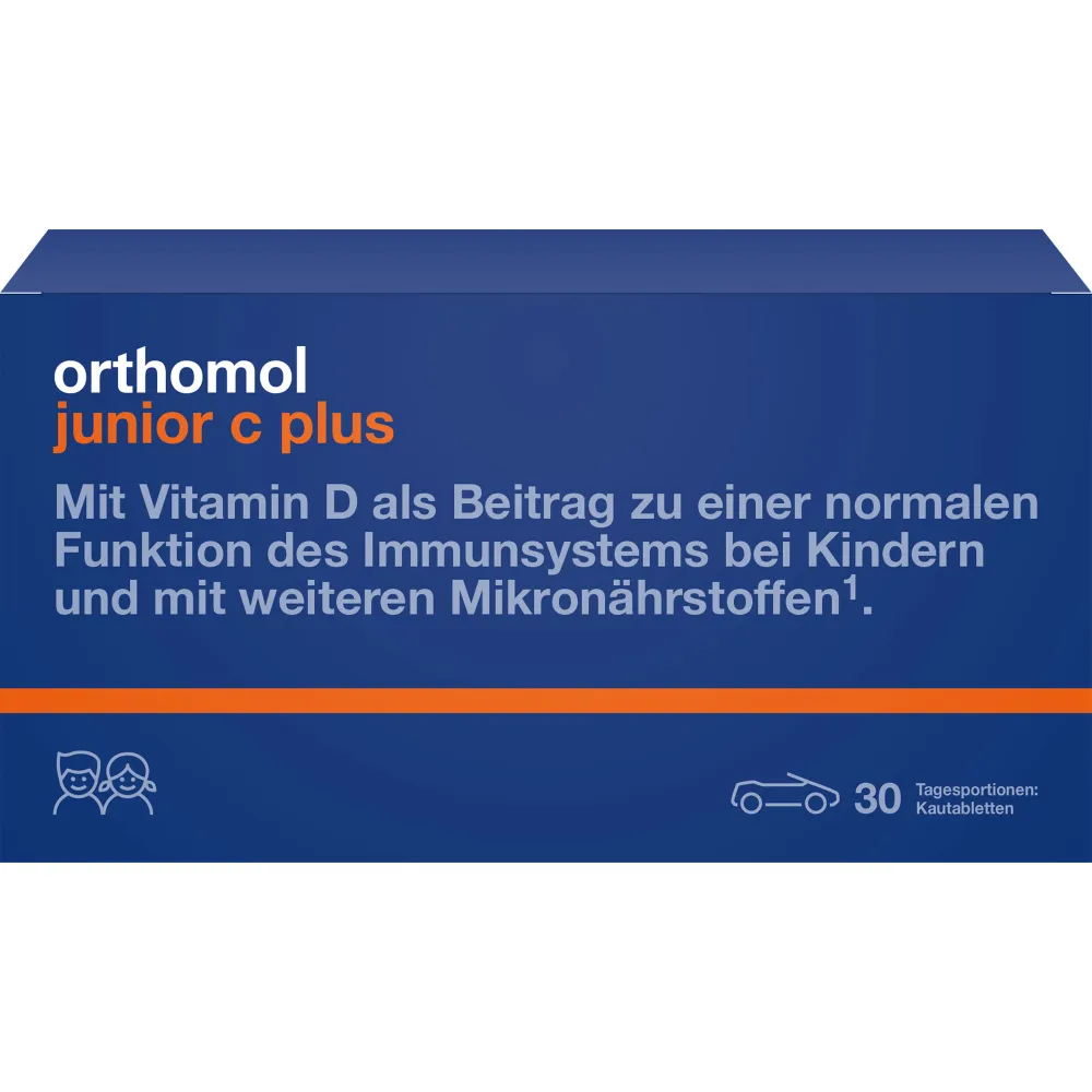 Orthomol Junior C plus Kautabl.Mandarine/Orange 30 St