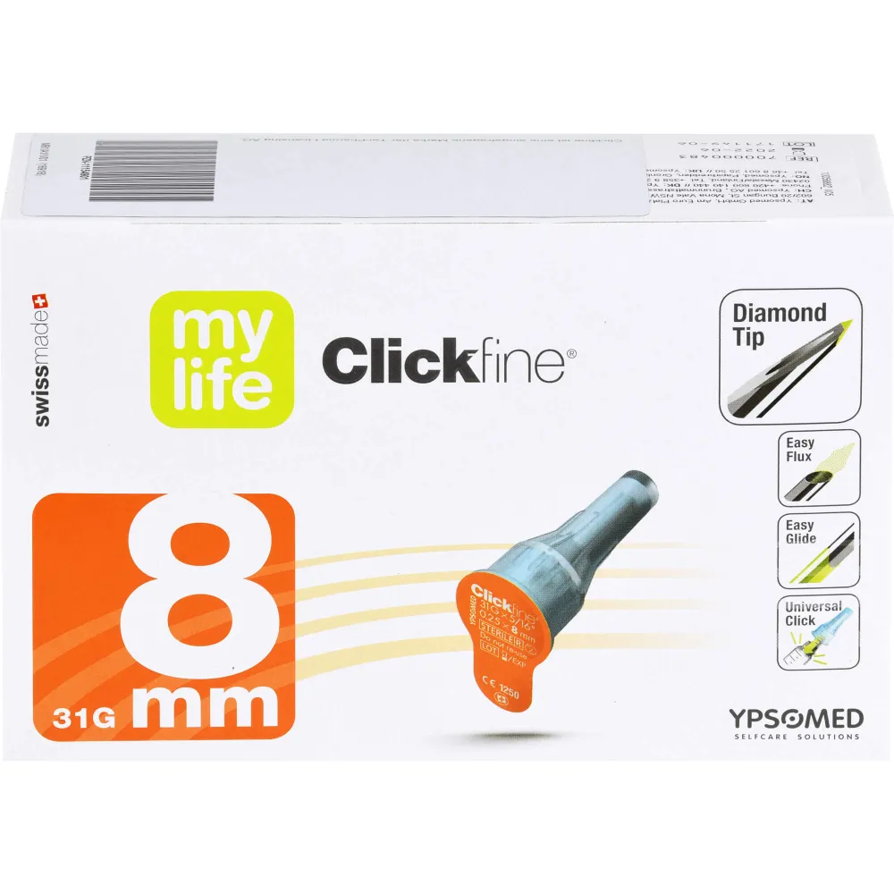 Mylife Clickfine Pen-Nadeln 31 G 8 mm 100 St