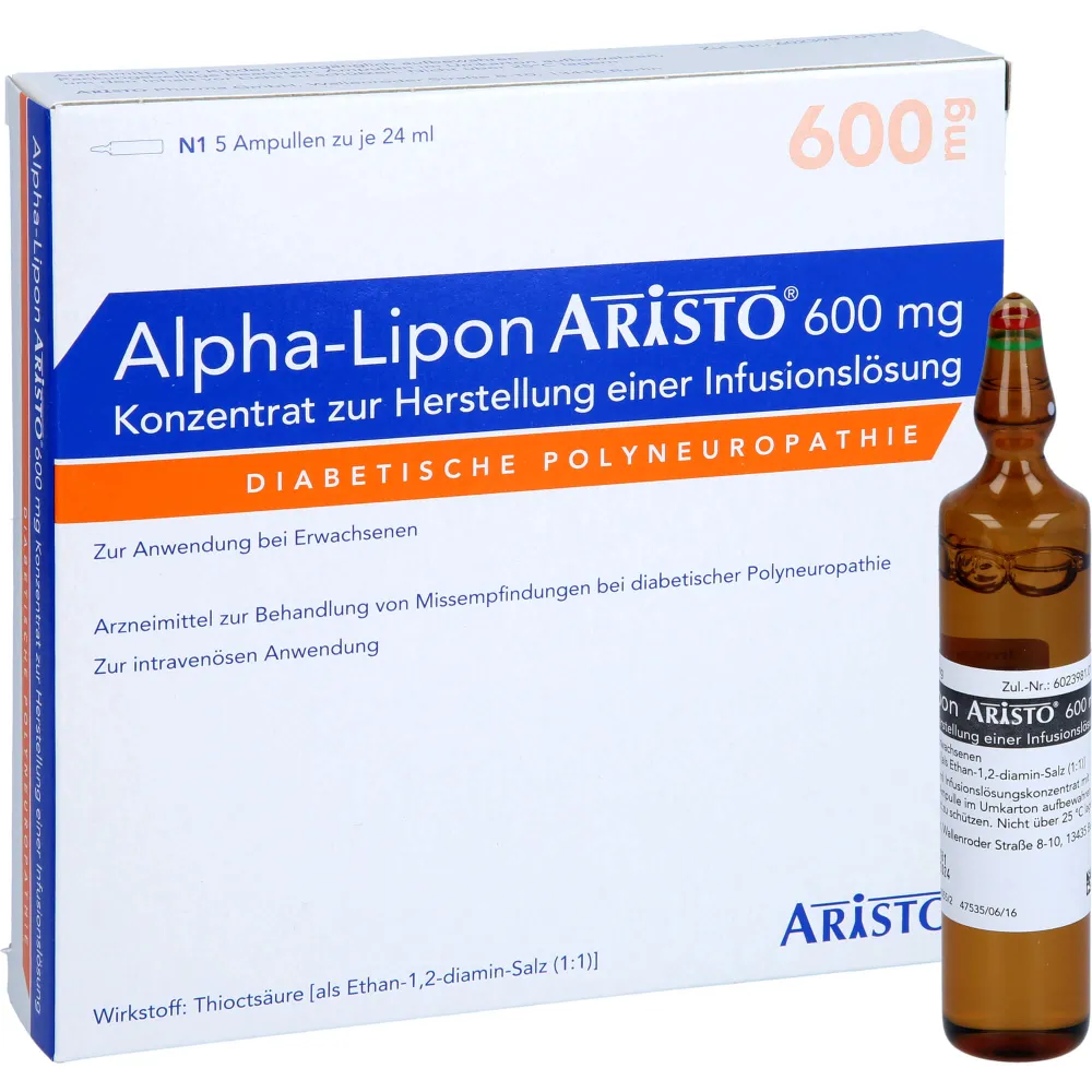 Alpha Lipon Aristo 600 mg Konz.z.Herst.e.Inf.-Lsg. 120 ml