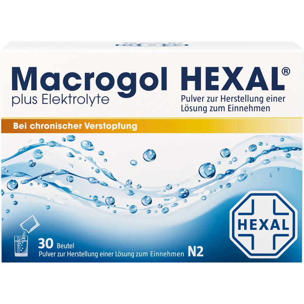 Macrogol Hexal plus Elektrolyte Plv.z.H.e.L.z.E. 30 St