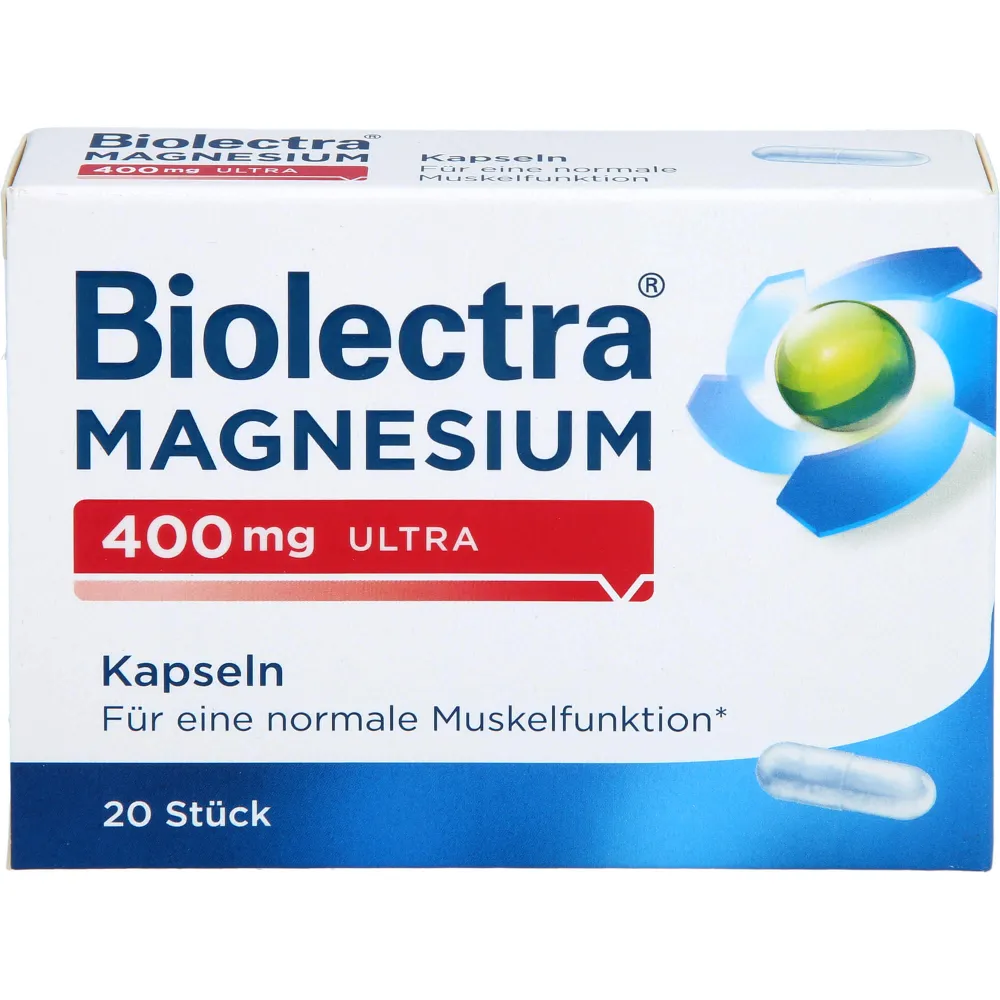 Biolectra Magnesium 400 mg ultra Kapseln 20 St