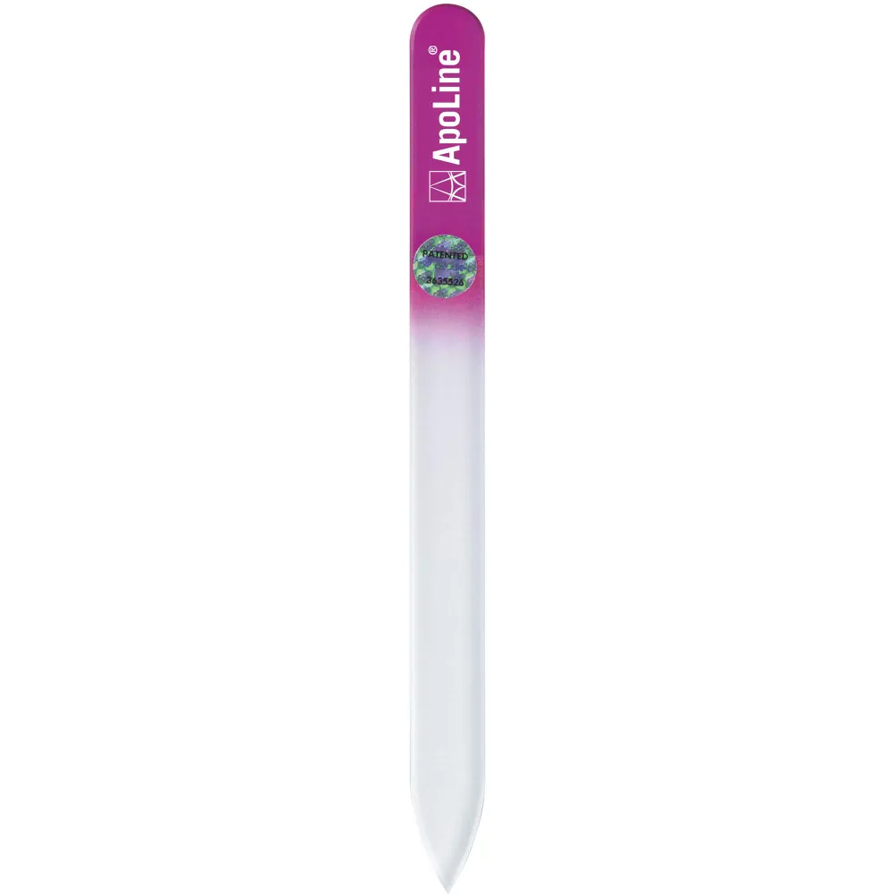 Apoline Nagelfeile Glas 14 cm pink 1 St