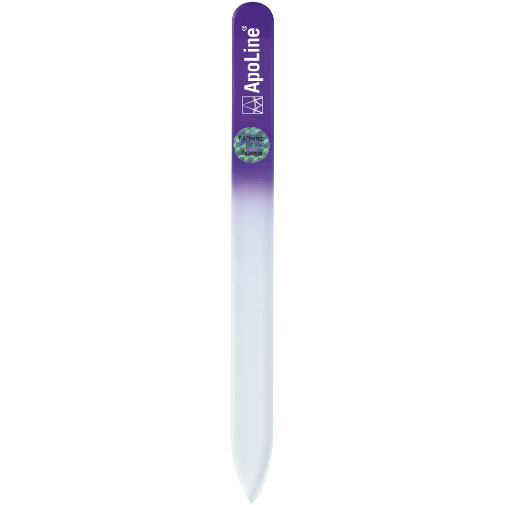 Apoline Nagelfeile Glas 9 cm lila 1 St