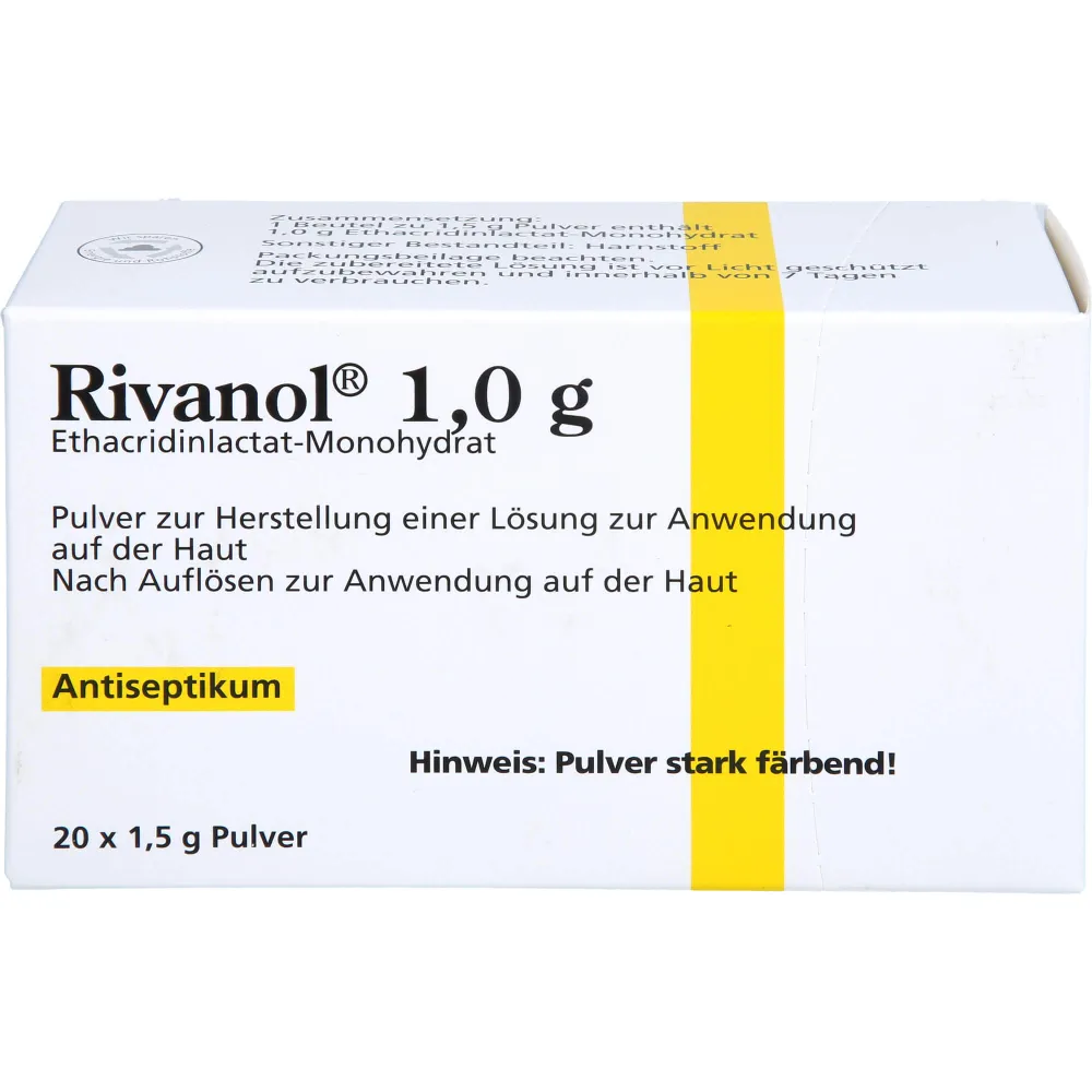 Rivanol 1,0 g Pulver 20 St