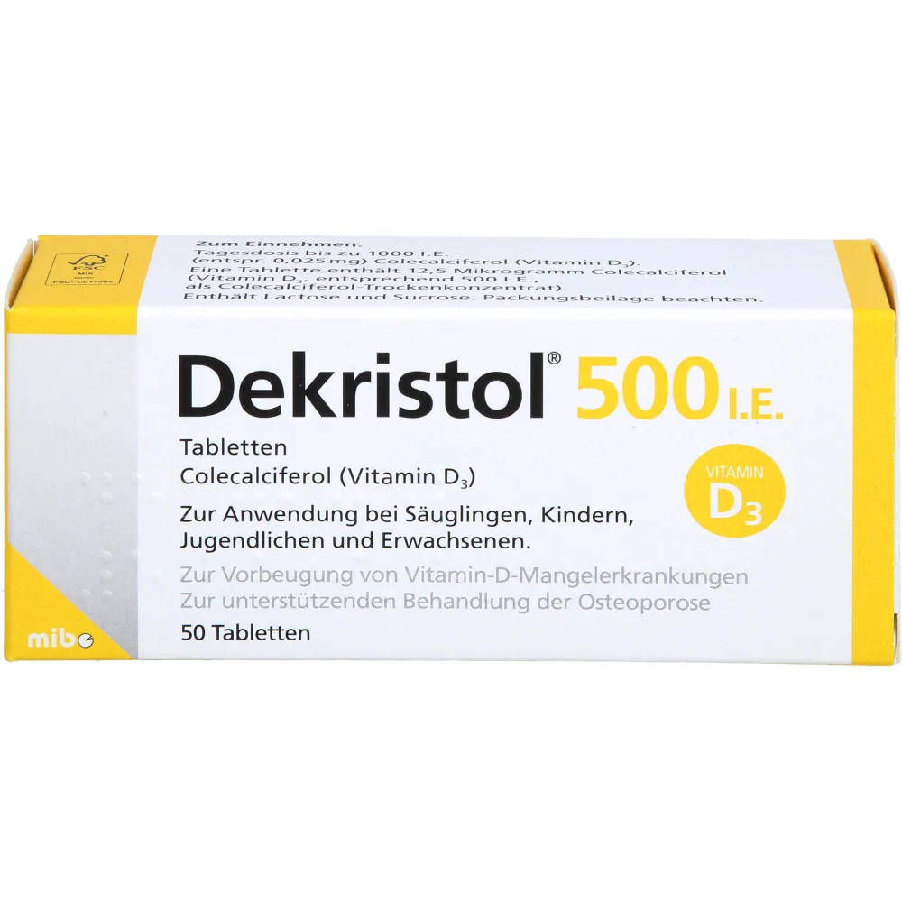 Dekristol 500 I.E. Tabletten 50 St