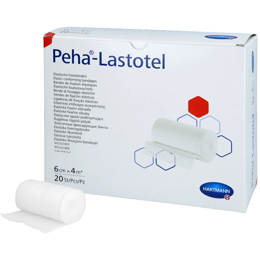 Peha-Lastotel Fixierbinde 6 cmx4 m 20 St