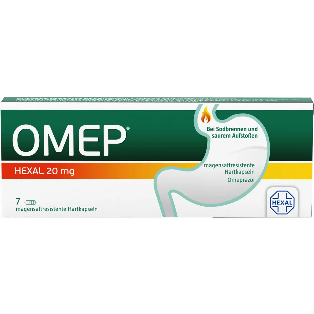 Omep Hexal 20 mg magensaftresistente Hartkapseln 7 St