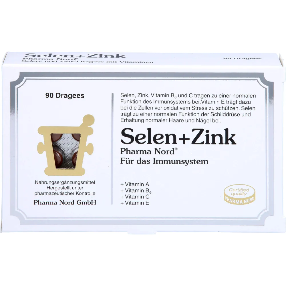 Selen+Zink Pharma Nord Dragees 90 St