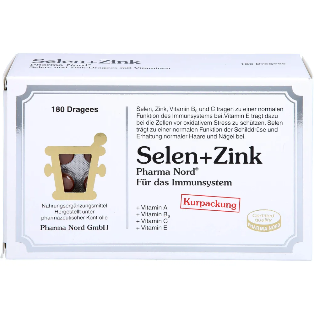 Selen+Zink Pharma Nord Dragees 180 St