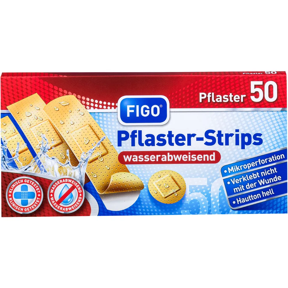 Figo Pflasterstrips wasserabweisend 50 St