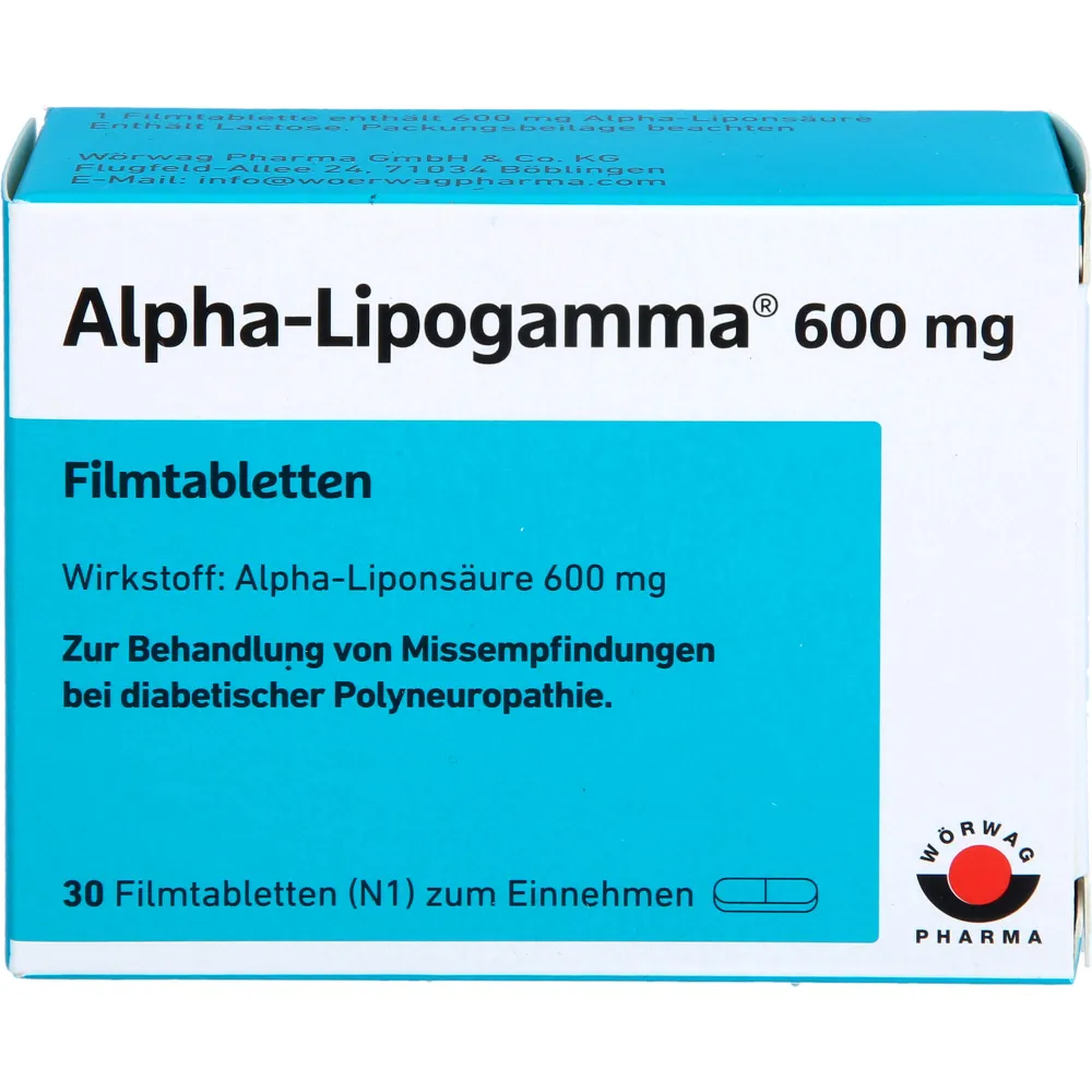 Alpha-Lipogamma 600 mg Filmtabletten 30 St
