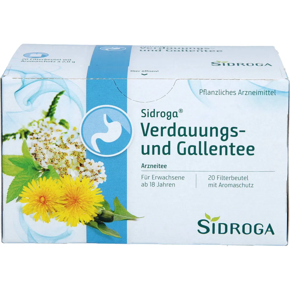 Sidroga Verdauungs- und Gallentee Filterbeutel 40 g
