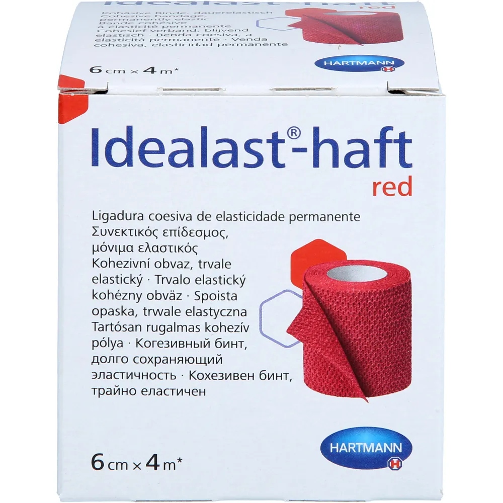 Idealast-haft color Binde 6 cmx4 m rot 1 St