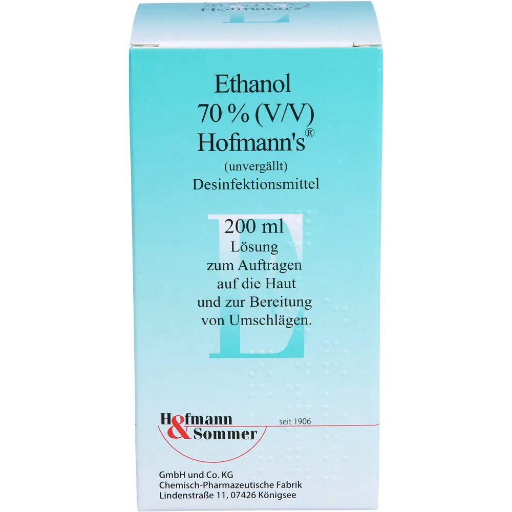 Ethanol 70% V/V Hofmann's 200 ml