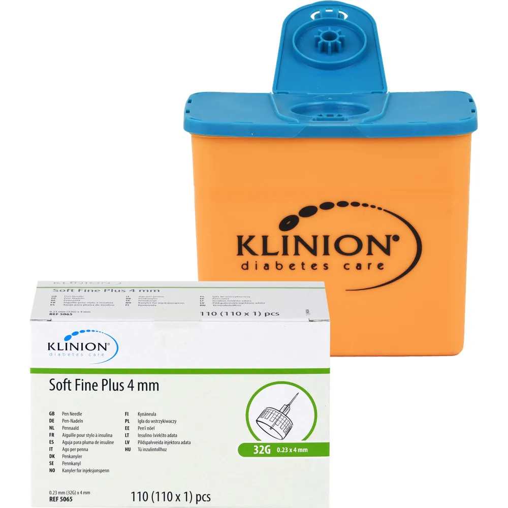 Klinion Soft fine plus Pen-Nadeln 32 G 0,23x4 mm 110 St