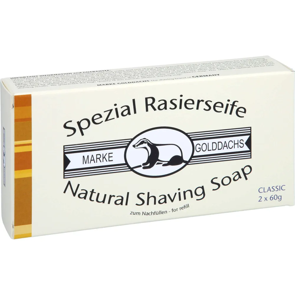 Rasierseife Classic 2er Pack Golddachs 120 g