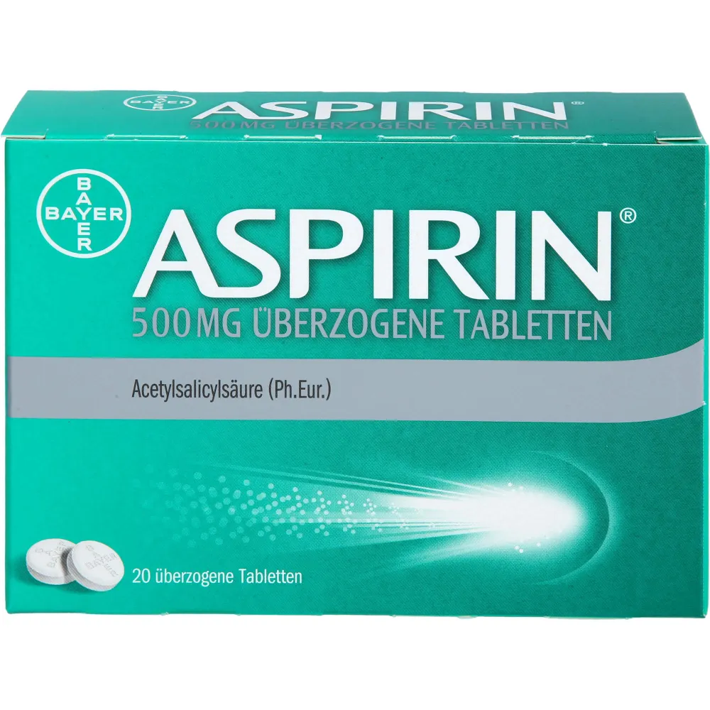 Aspirin 500 mg überzogene Tabletten 20 St