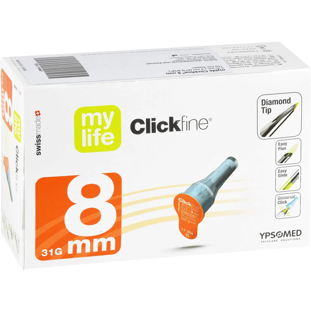 Mylife Clickfine Pen-Nadeln 31 G 8 mm 100 St