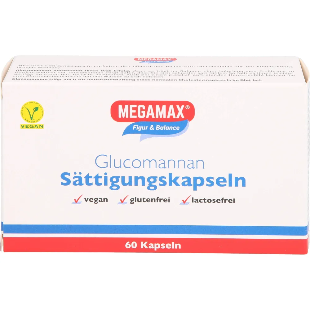 Megamax Sättigungskapseln Glucomannan 60 St