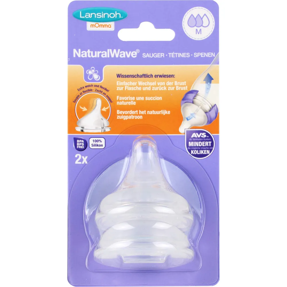 Lansinoh NaturalWave Sauger M 2 St