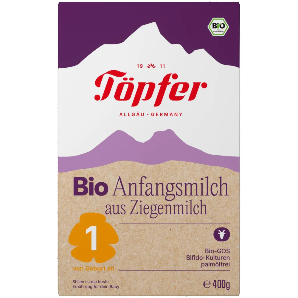 Töpfer Bio Anfangsnahrung auf Ziegenmilchbasis 1 400 g