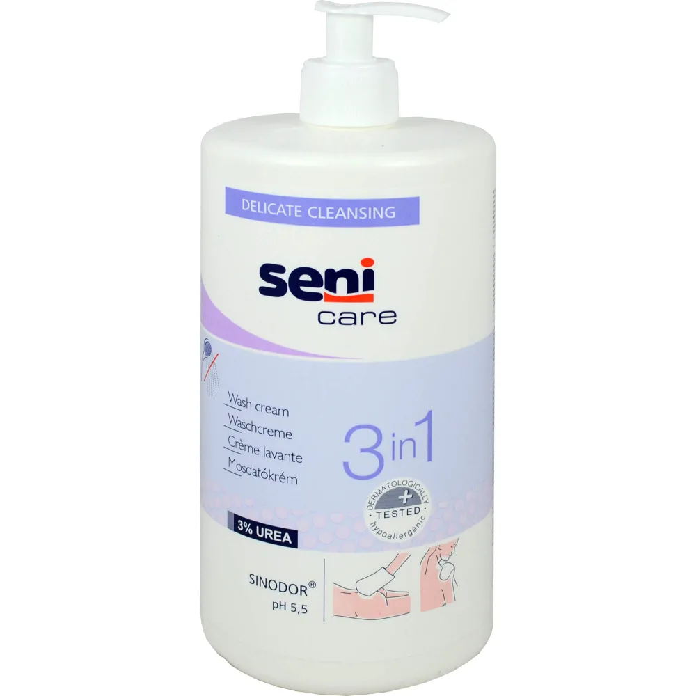 Seni care Waschcreme 3in1 mit Urea 1000 ml