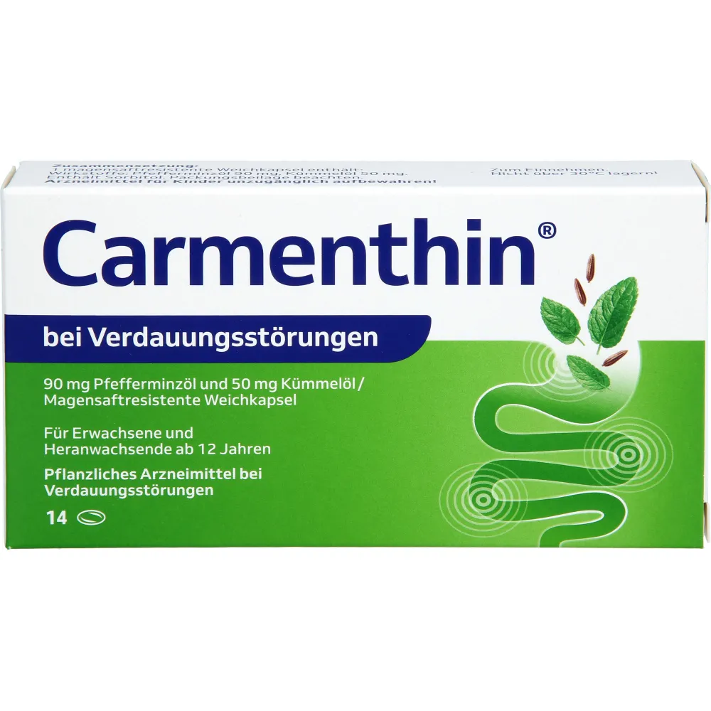 Carmenthin bei Verdauungsstörungen msr.Weichkaps. 14 St