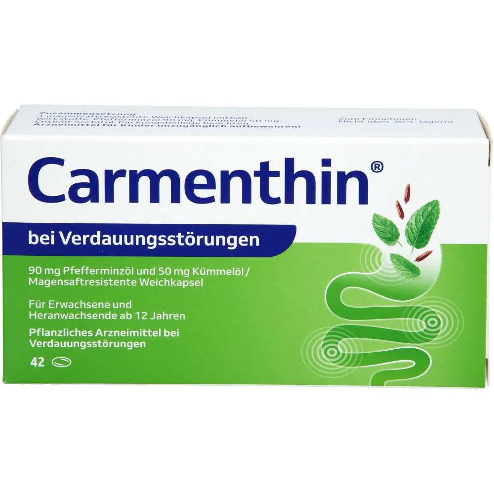 Carmenthin bei Verdauungsstörungen msr.Weichkaps. 42 St
