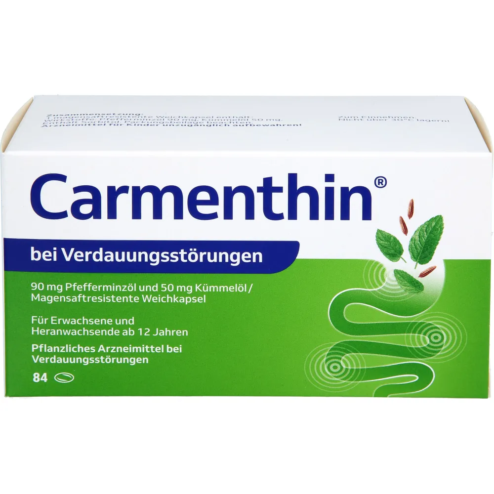 Carmenthin bei Verdauungsstörungen msr.Weichkaps. 84 St