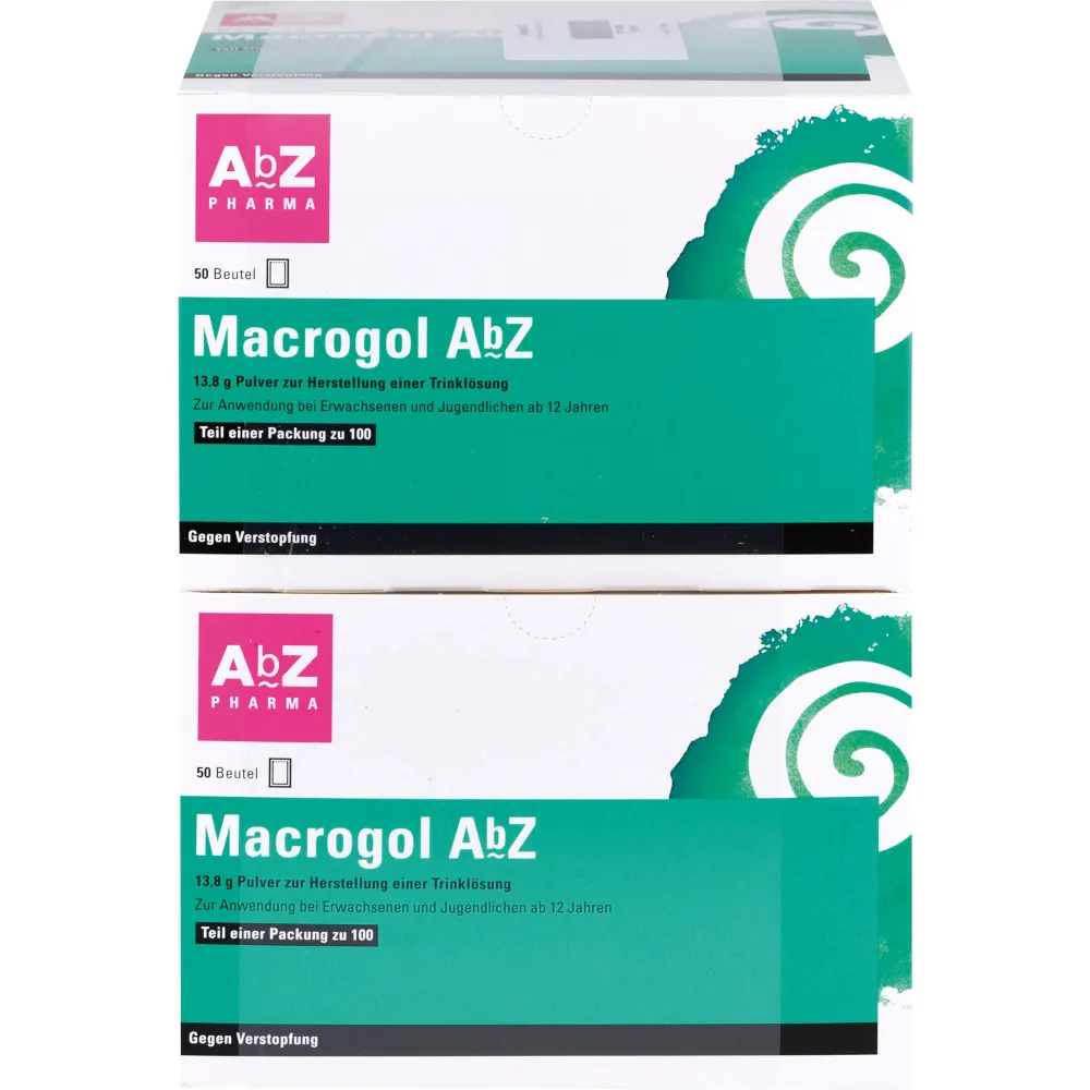 Macrogol AbZ Plv.z.Her.e.Lsg.z.Einnehmen 100 St