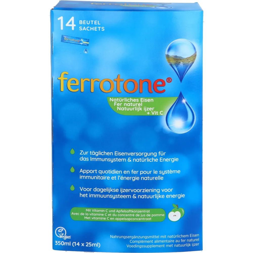 Ferrotone Eisen m.Apfelkonzentrat u.Vitamin C Btl. 350 ml
