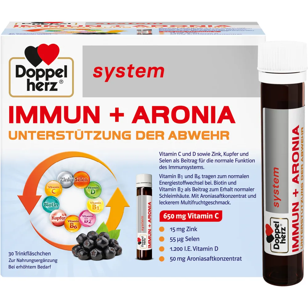 Doppelherz Immun+Aronia system Ampullen 30 St