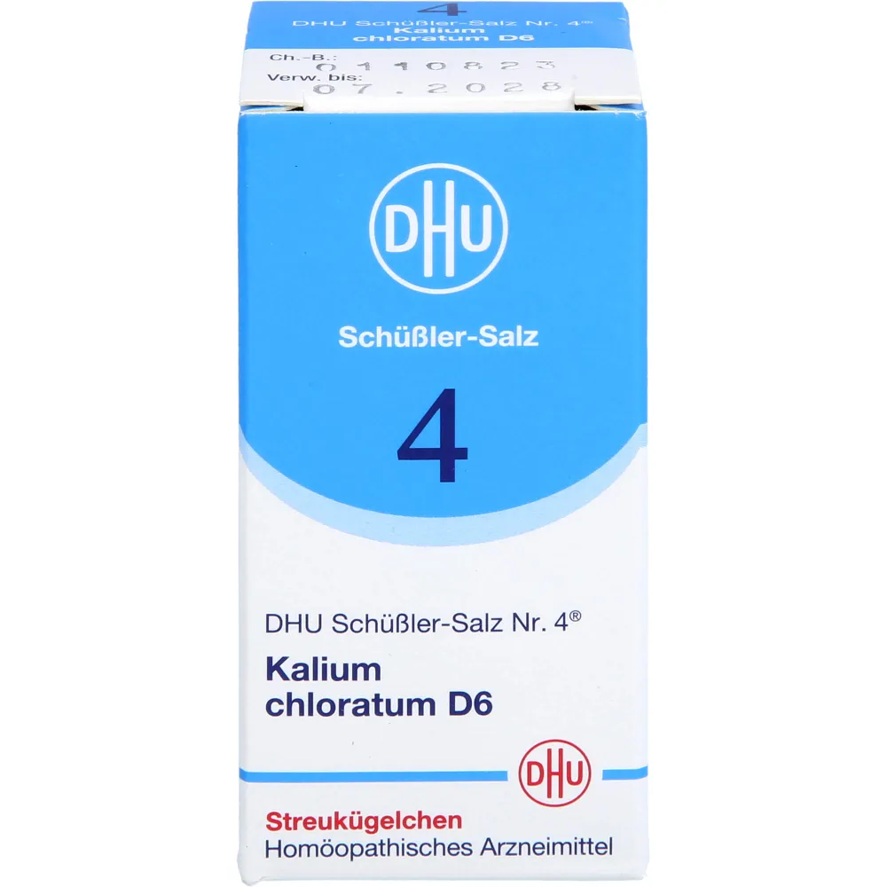 Biochemie Dhu 4 Kalium chloratum D 6 Globuli 10 g