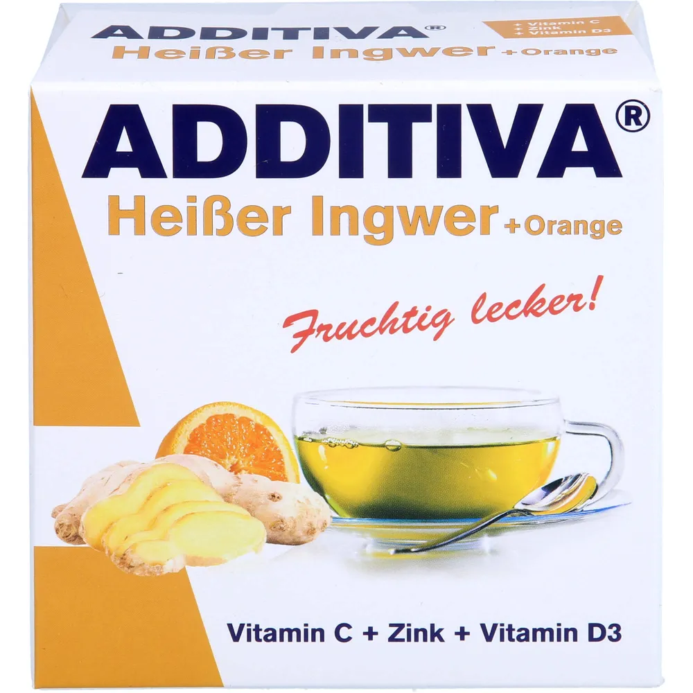 Additiva heißer Ingwer+Orange Pulver Sachets 120 g