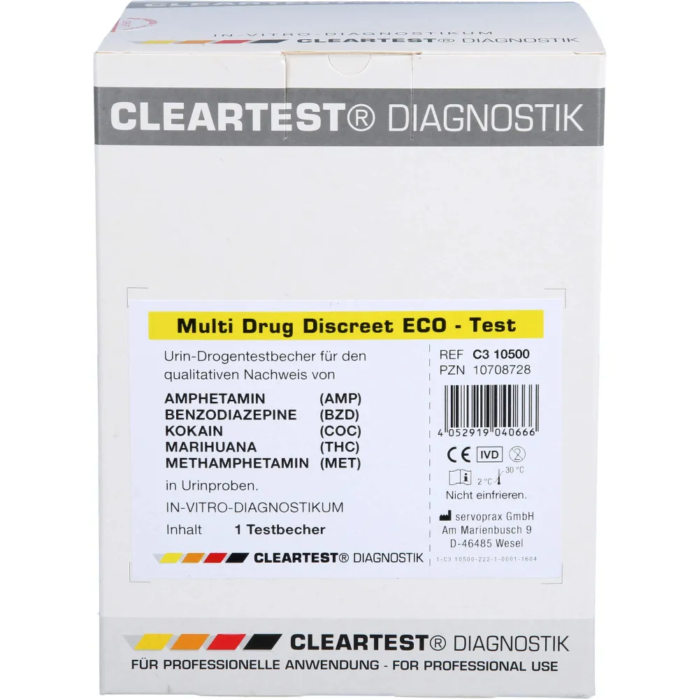 Cleartest Multi Drug Discreet Eco-Test 5fach 1 St
