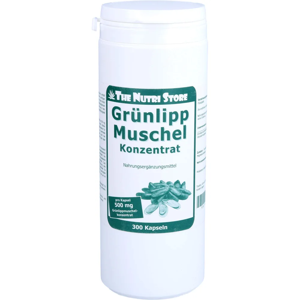 Grünlippmuschel 500 mg Konzentrat Kapseln 300 St