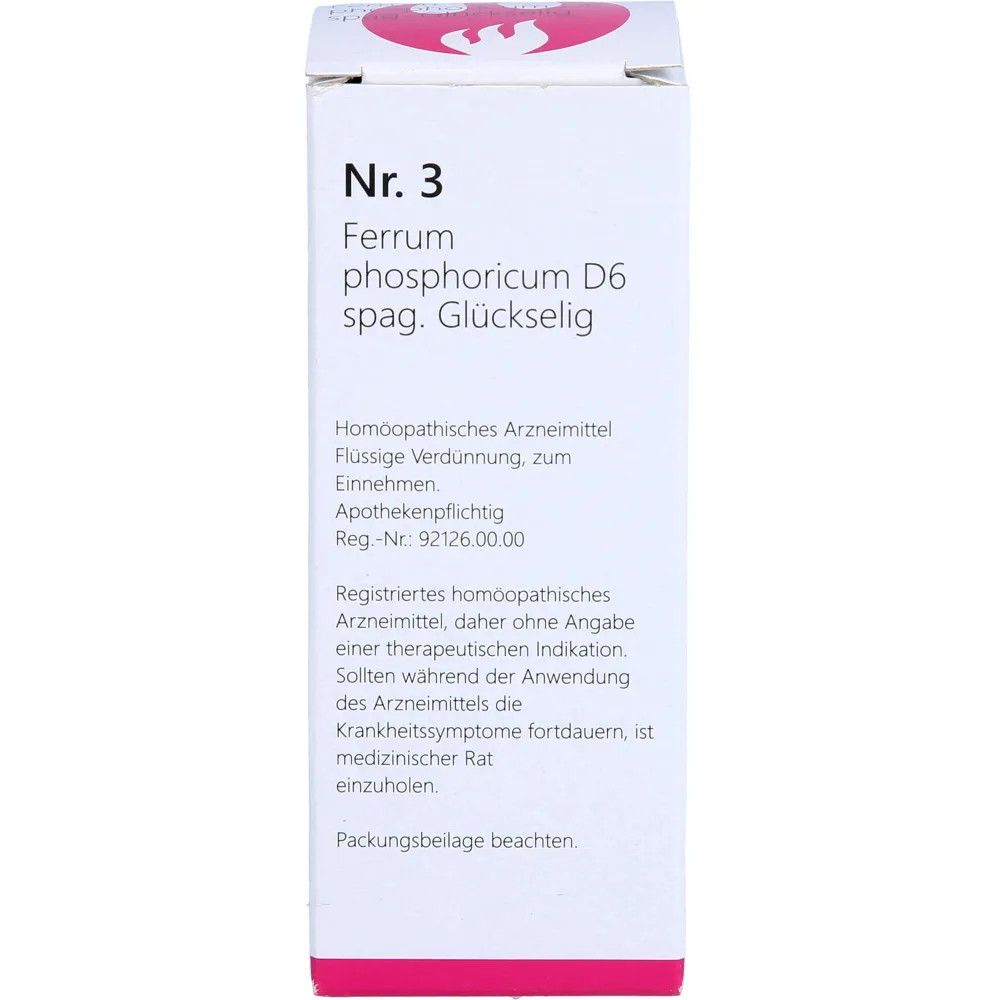 Nr.3 Ferrum phosphoricum D 6 spag.Glückselig 50 ml