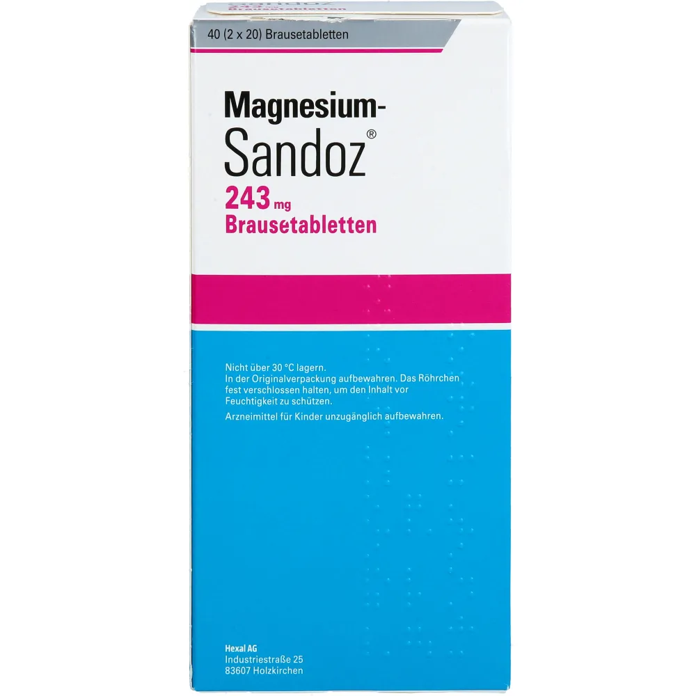 Magnesium Sandoz 243 mg Brausetabletten 40 St