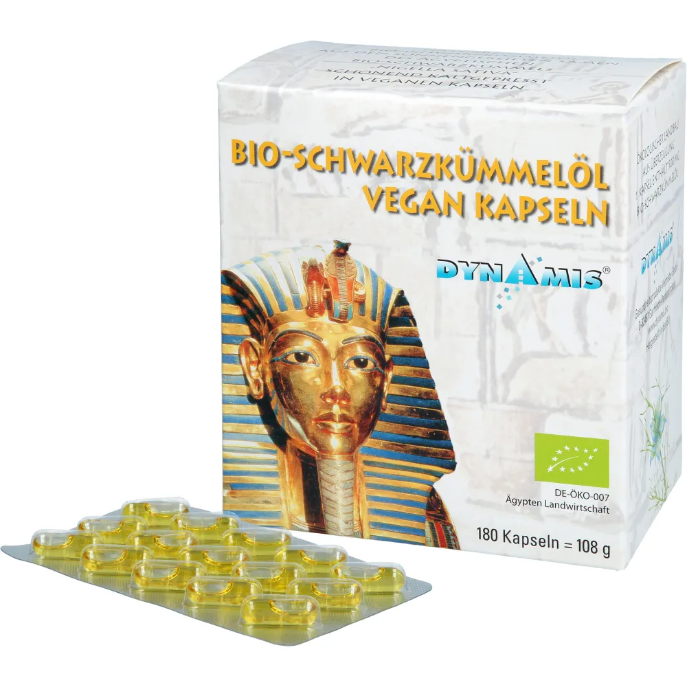 Schwarzkümmel Bio vegan Kapseln 180 St
