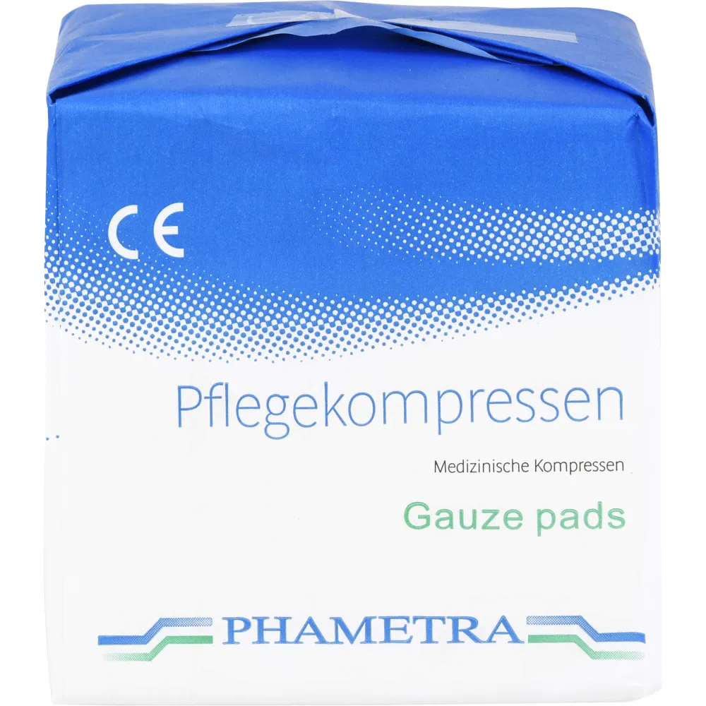 Pflegekompressen Vlies 10x10 cm unsteril 4fach 100 St