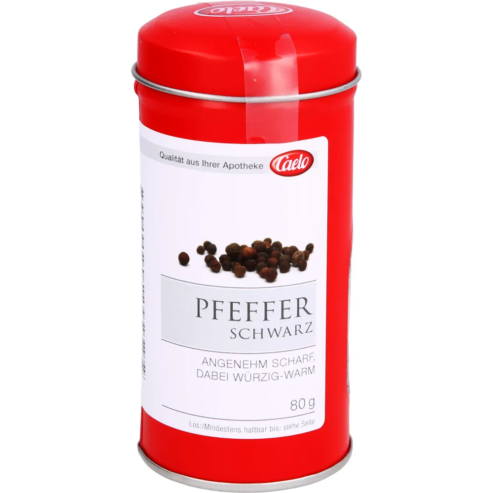 Pfeffer schwarz ganz Blechdose Caelo Hv-Packung 80 g