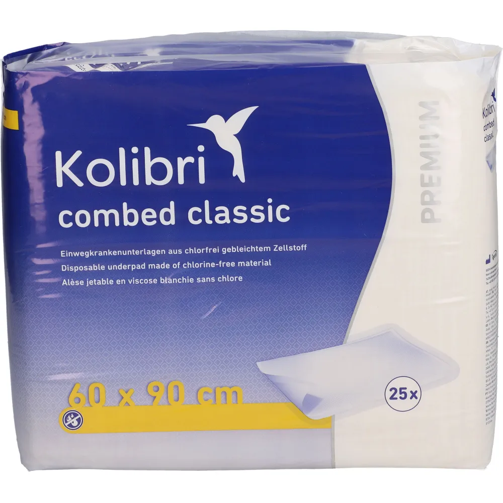 Kolibri combed Krankenunt.premium classic 60x90 cm 25 St