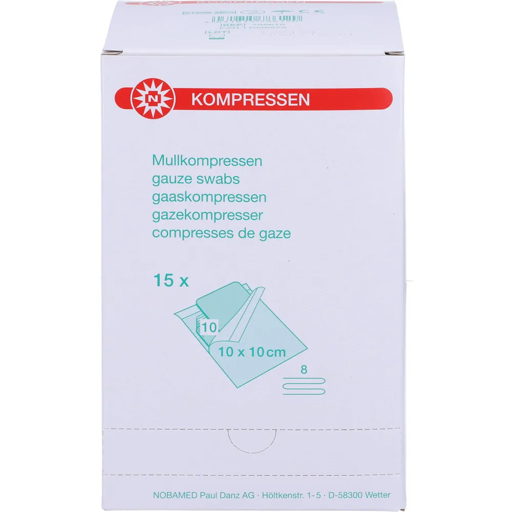 Kompressen 10x10 cm steril 8fach 150 St
