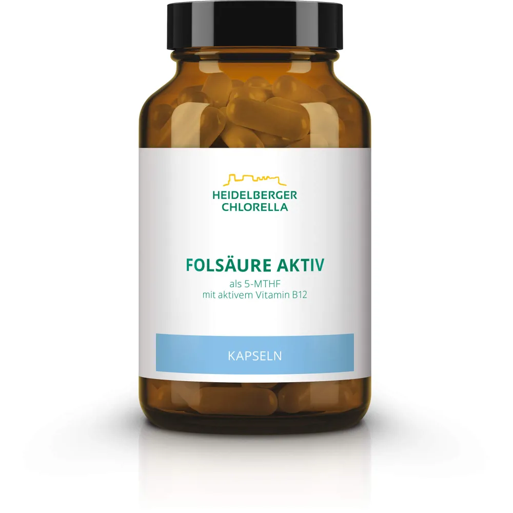 Folsäure Aktiv plus Vitamin B12 aktiv Kapseln 120 St