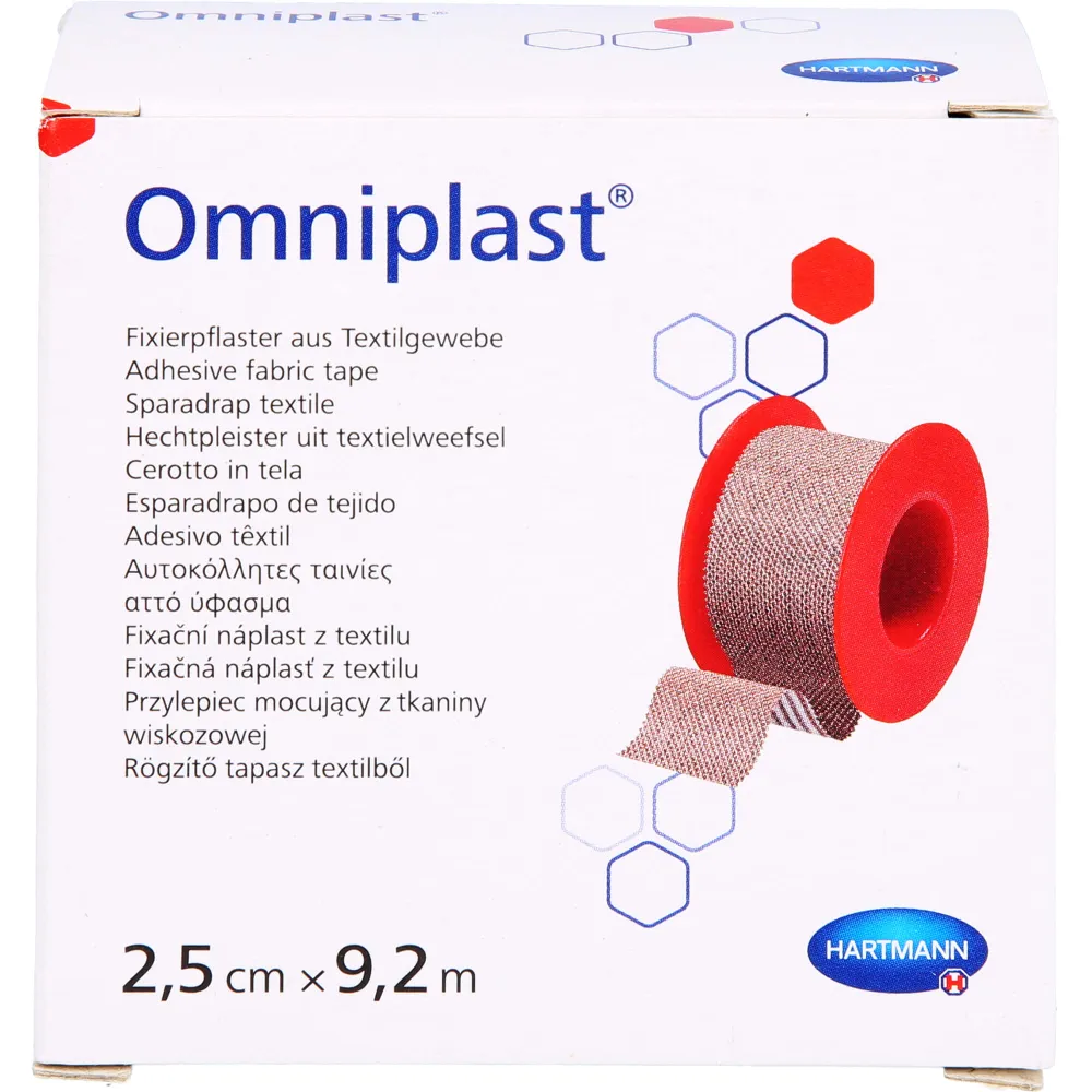 Omniplast Fixierpflaster Textilgew.2,5 cmx9,2 m 1 St