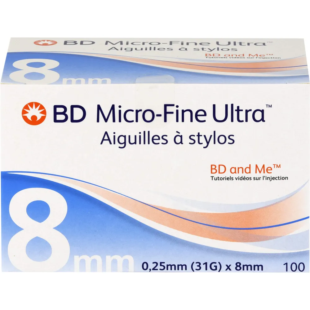 Bd Micro-Fine Ultra Pen-Nadeln 0,25x8 mm 31 G 100 St
