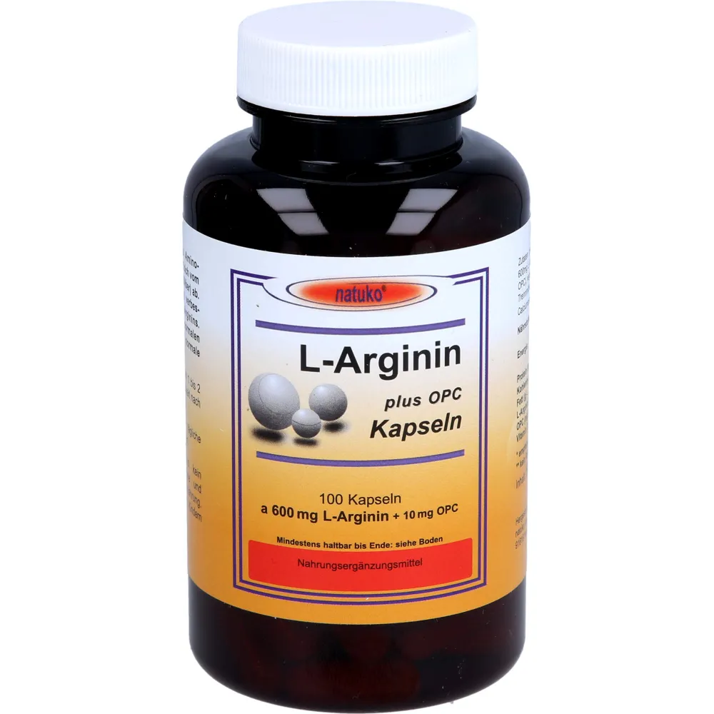 L-Arginin+Opc 600 mg Kapseln 100 St