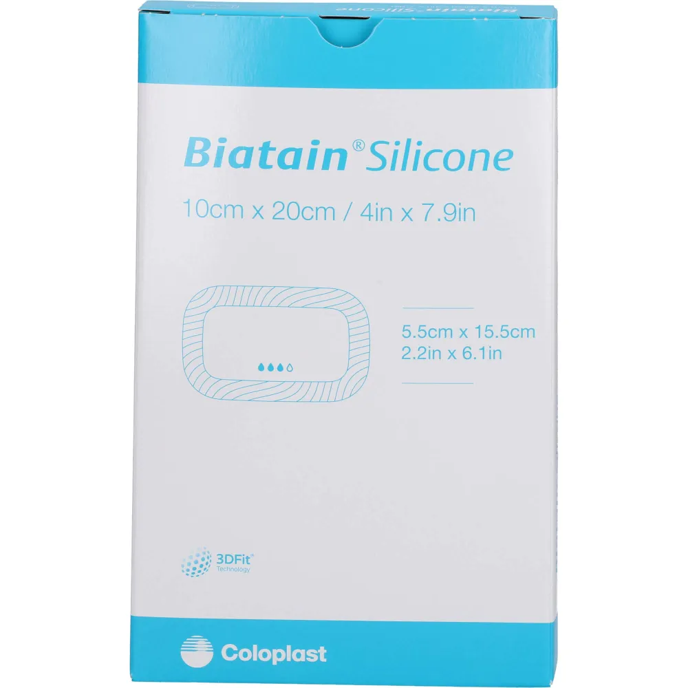Biatain Silicone Schaumverband 10x20 cm 5 St